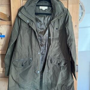 Barbour Olive Green Hooded Jacket
